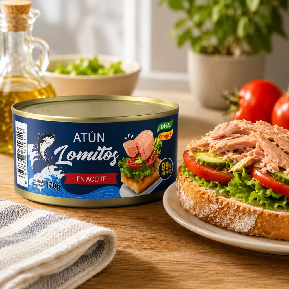 Atún lomitos en aceite Lucy (170 g / 5.99 oz) - 4