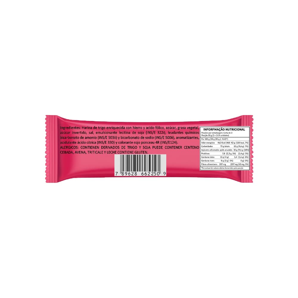 Galletas sabor vainilla rellenas con crema sabor a fresa Show Gol (76 g / 2.68 oz) - 2