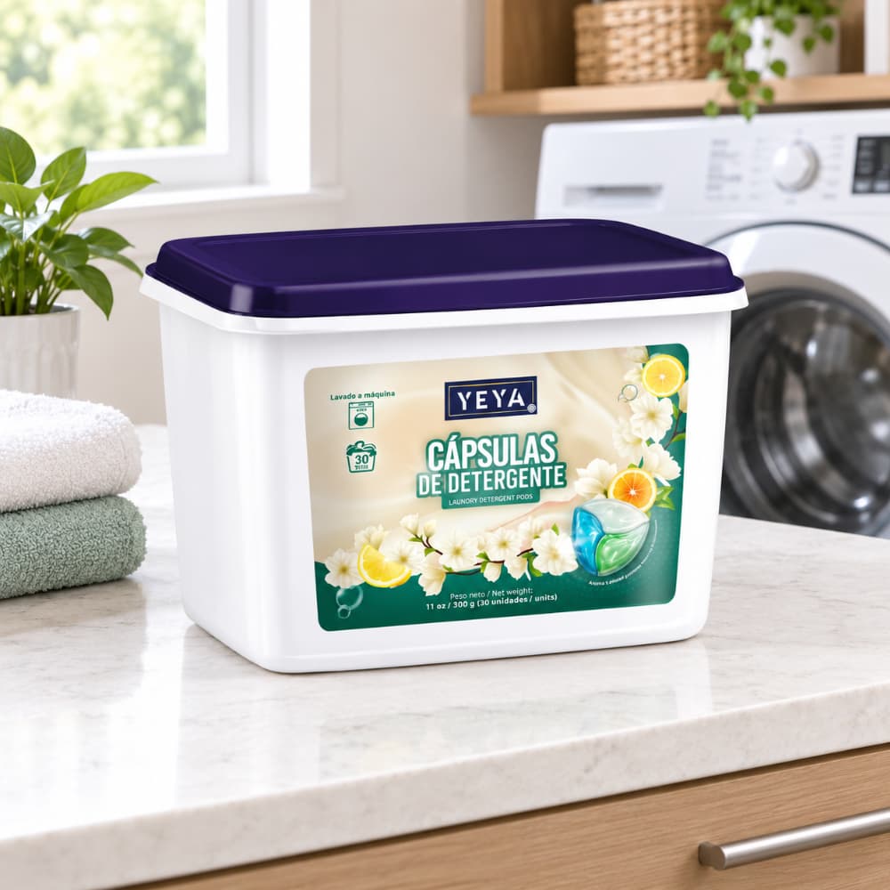 Cápsulas de detergente para lavar aroma jazmín y cítricos YEYA (300 g / 11 oz) - 5