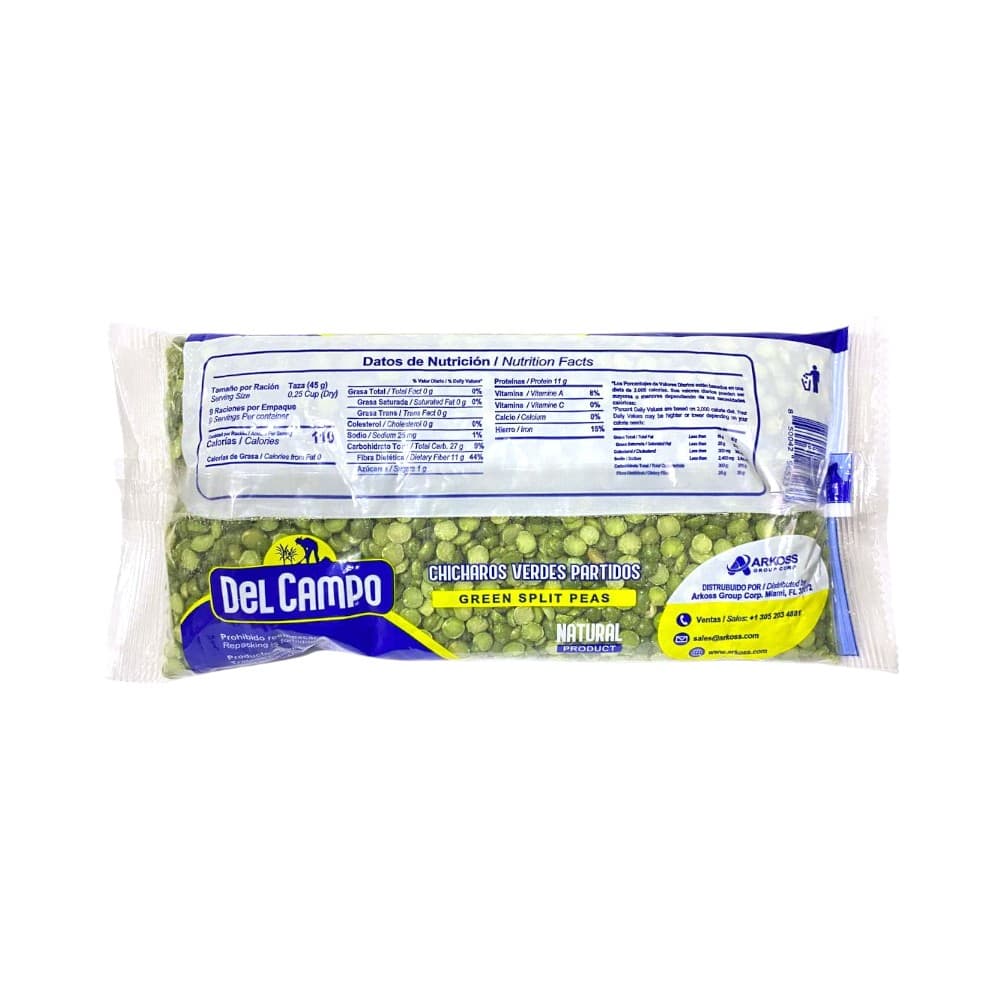 Chícharos verdes partidos Del Campo (454 g / 1 lb) - 2
