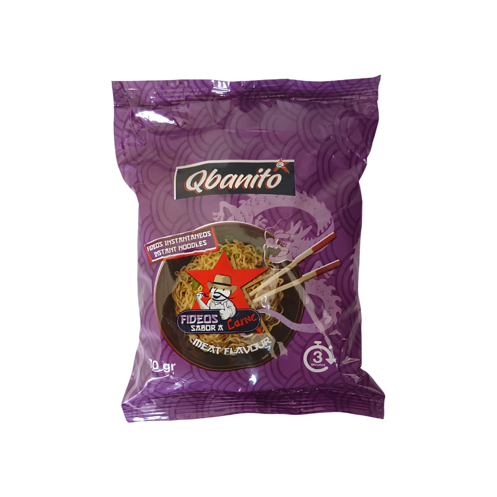 Sopa instantánea de fideos sabor a carne Qbanito (70 g / 2.47 oz)