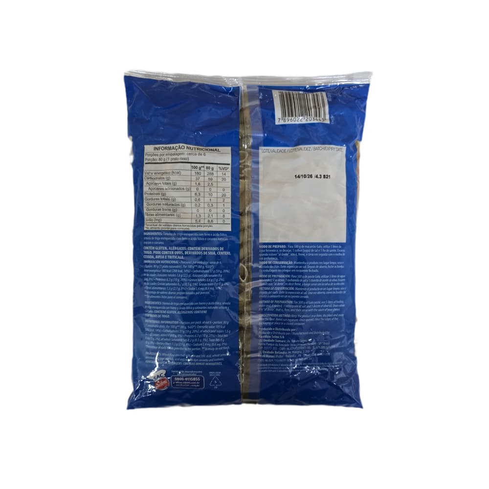 Pasta tipo macarrones Galo Selmi (500 g / 1.10 lb) - 5