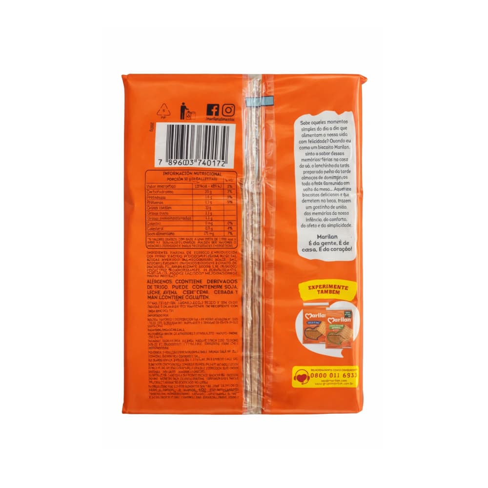 Galleta salada sabor a mantequilla cream cracker Marilan (300 g / 10.58 oz) - 2