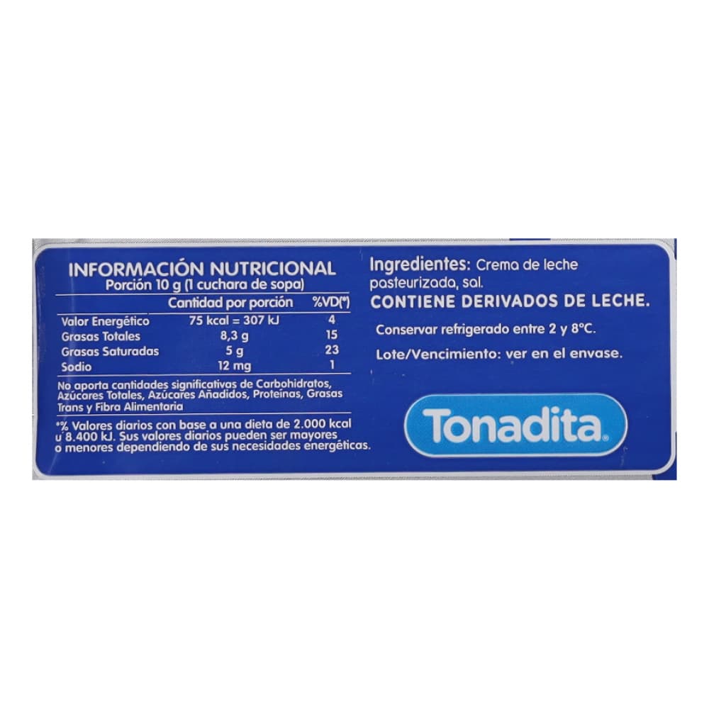 Mantequilla con sal Tonadita (200 g / 7.05 oz) - 3