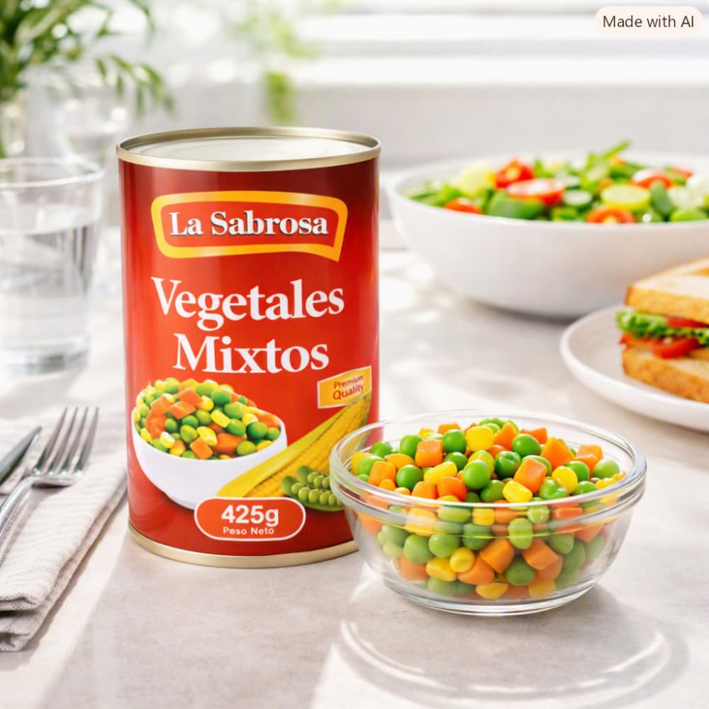 Vegetales mixtos La Sabrosa (425 g / 15 oz) - 5