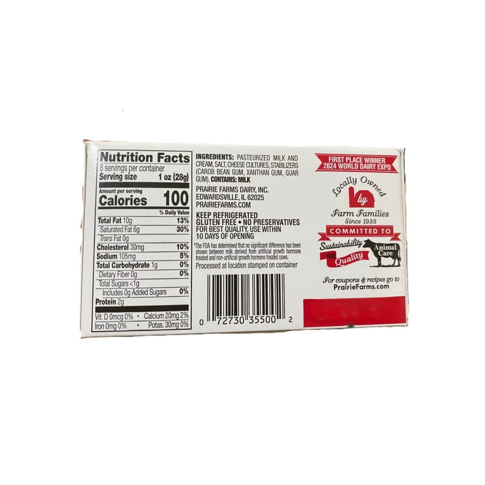 Queso crema Prairie Farms (226 g / 8 oz) - 4