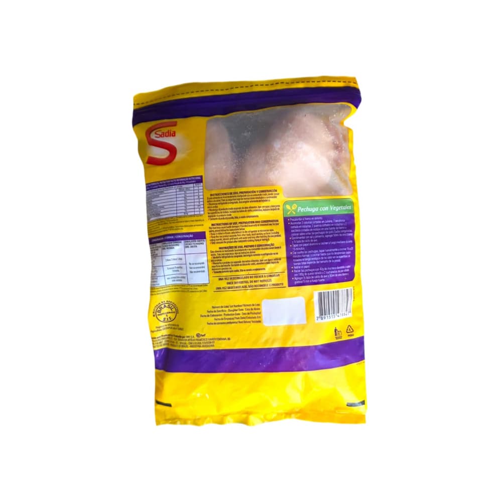 Pechuga de pollo sin piel y sin hueso Sadia (1 kg / 2.2 lb) - 5