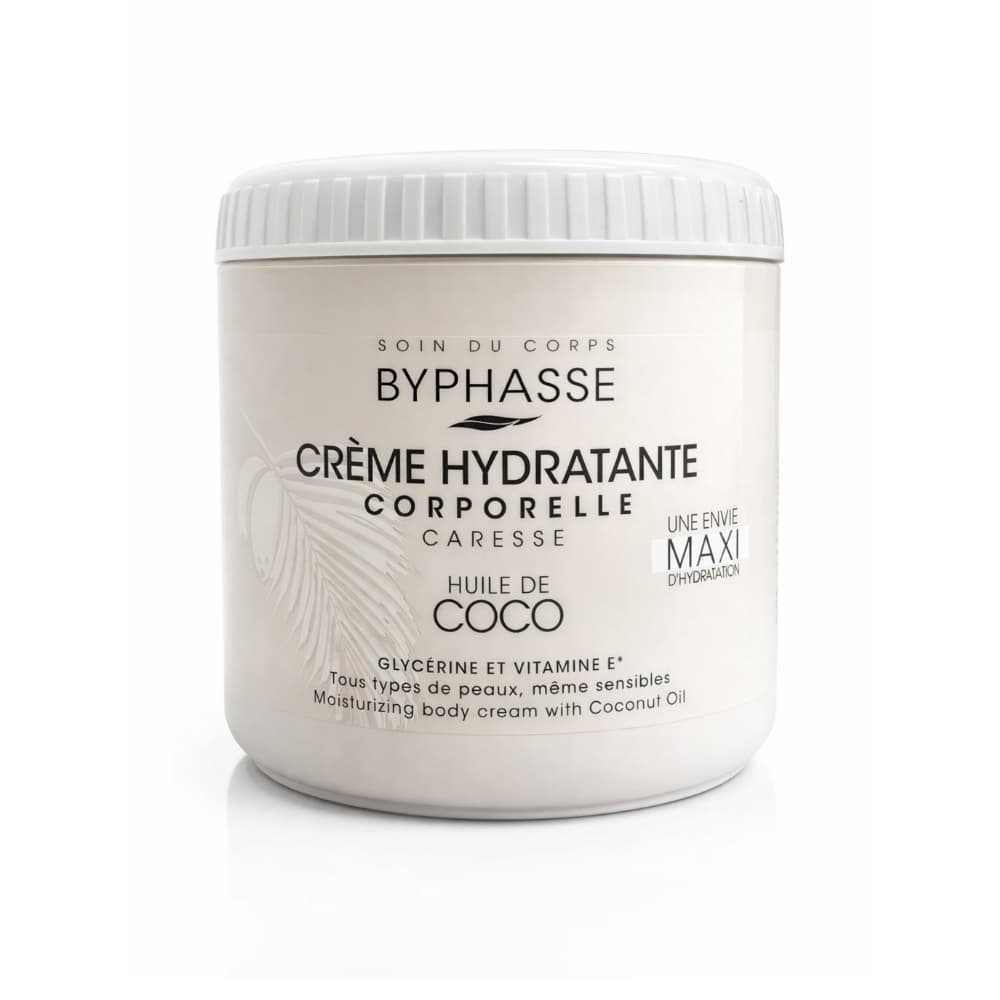 Crema corporal hidratante con aceite de coco Byphasse (500 ml / 16.9 fl oz)
