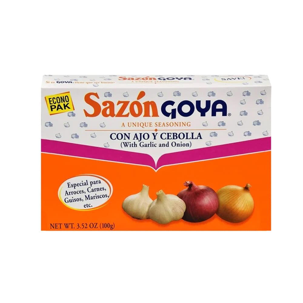 Sazón con ajo y cebolla Goya (100 g / 3.5 oz)