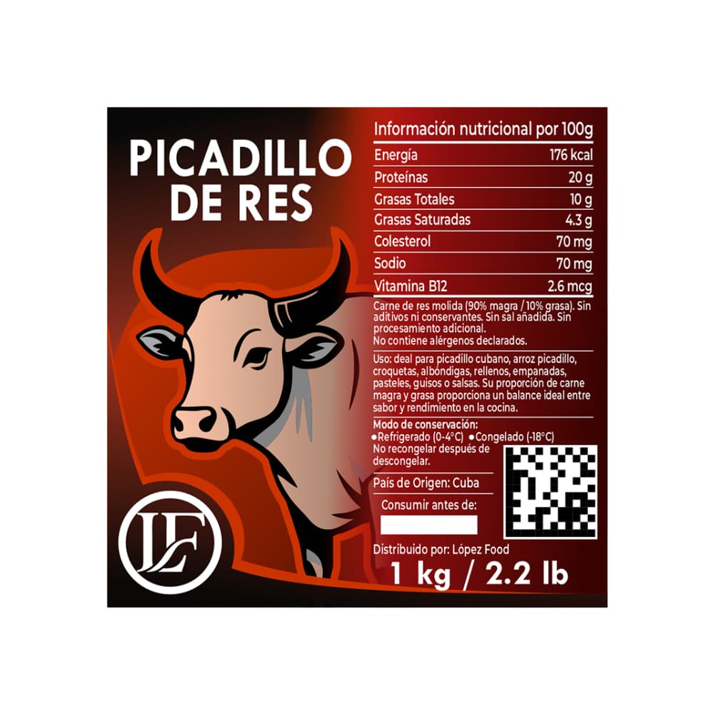 Picadillo de res LF (1 kg / 2.2 lb) - 3