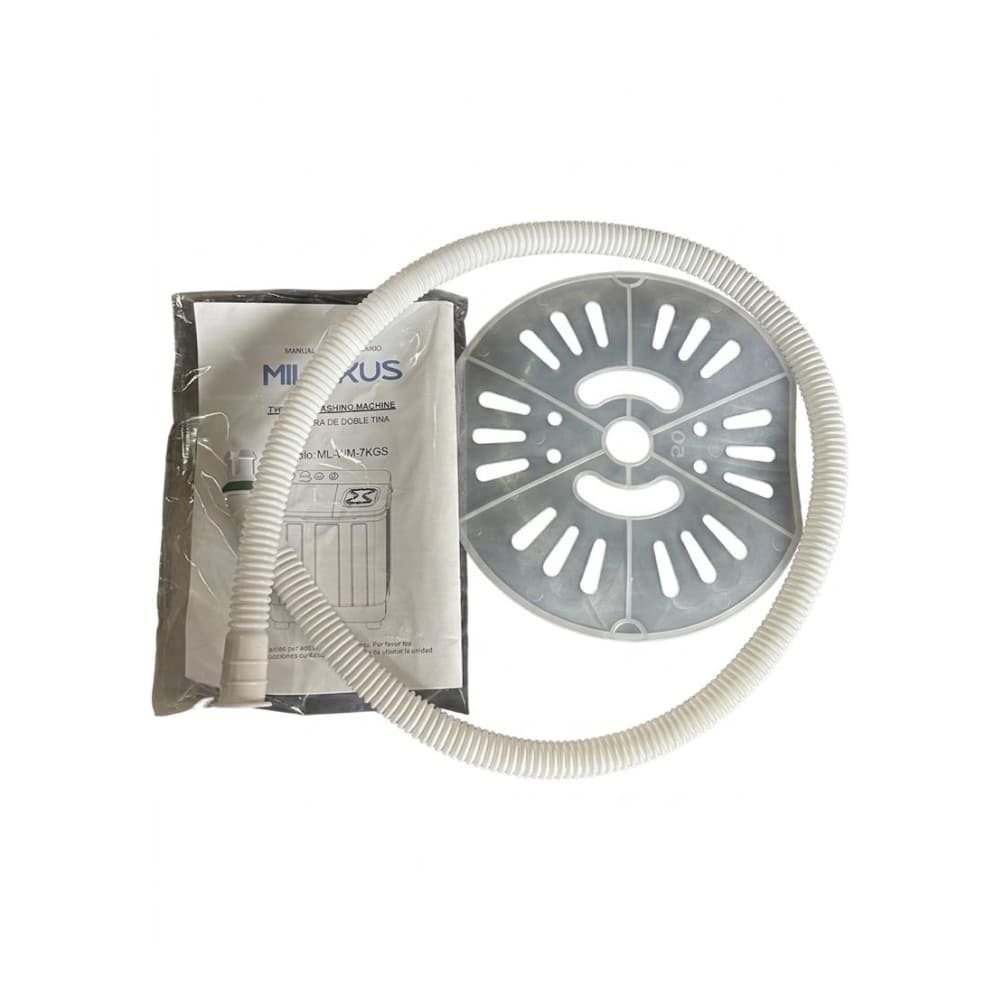 Lavadora semiautomática de doble tina 7 kg color gris Milexus ML-WM-7KGS - 3