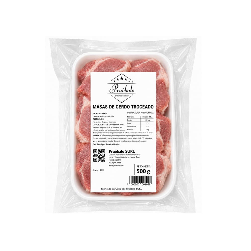 Carne de cerdo troceada Pruébalo (500 g / 1.1 lb) - 2