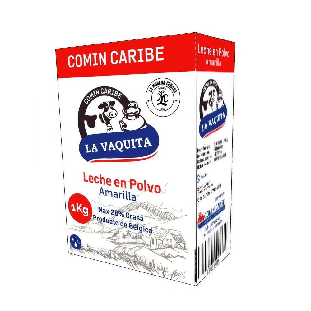 Leche en polvo amarilla La Vaquita (1 kg / 2.2 lb)