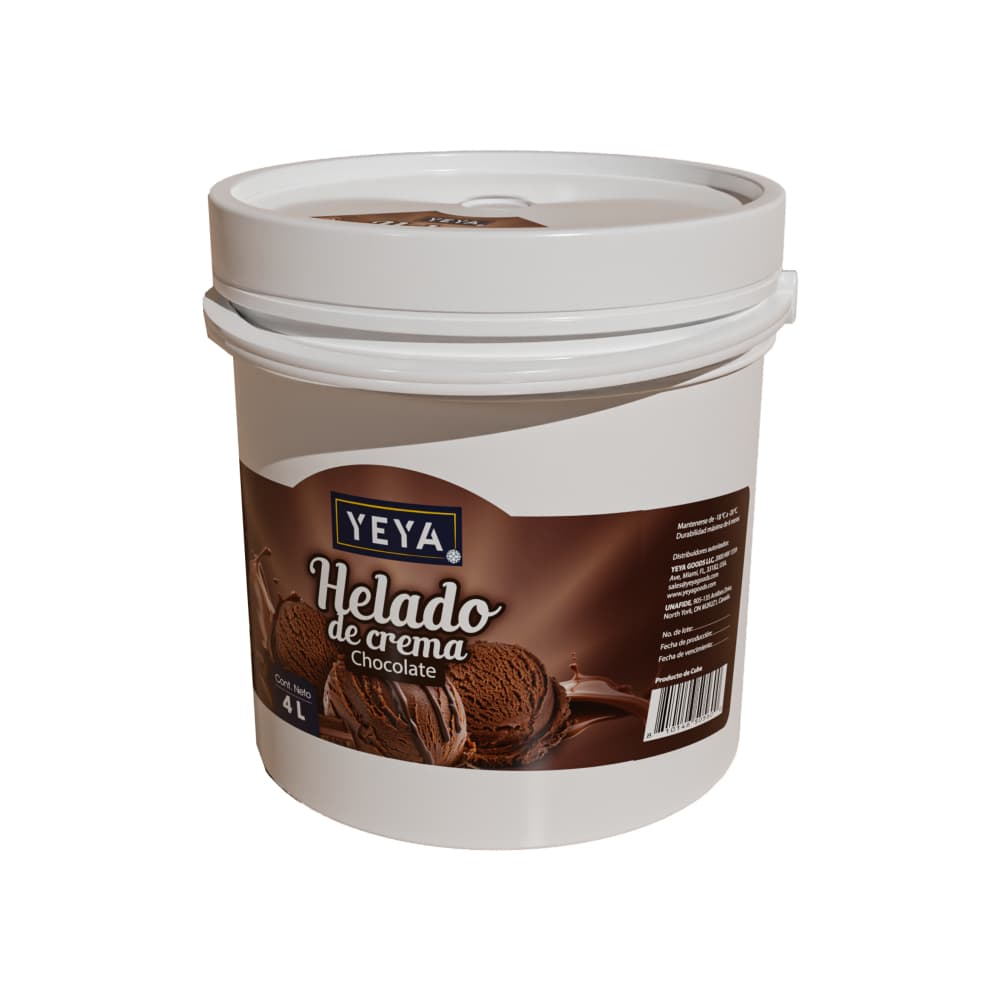 Helado de crema sabor chocolate YEYA (4 L) - 3