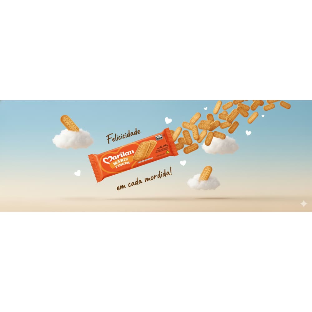 Galleta dulce de maizena Maria Finger Marilan (140 g / 4.9 oz) - 4