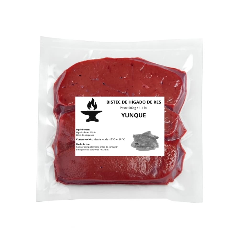 Bistec de hígado de res Yunque (500 g / 1.1 lb) - 2