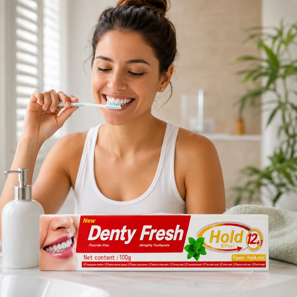 Pasta dental mentolada Denty Fresh (100 g / 3.5 oz) - 4