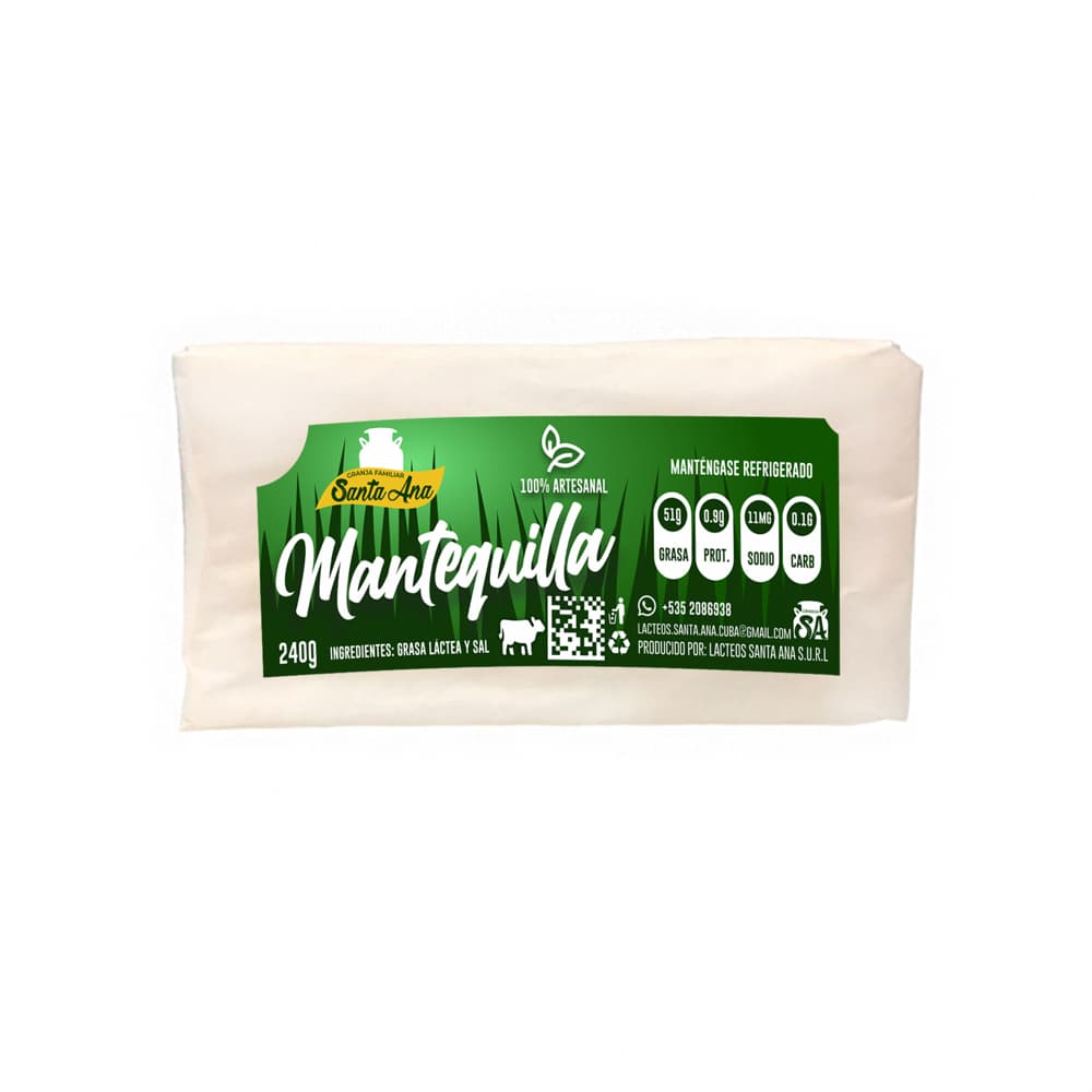 Mantequilla con sal Santa Ana (240 g / 8.46 oz)